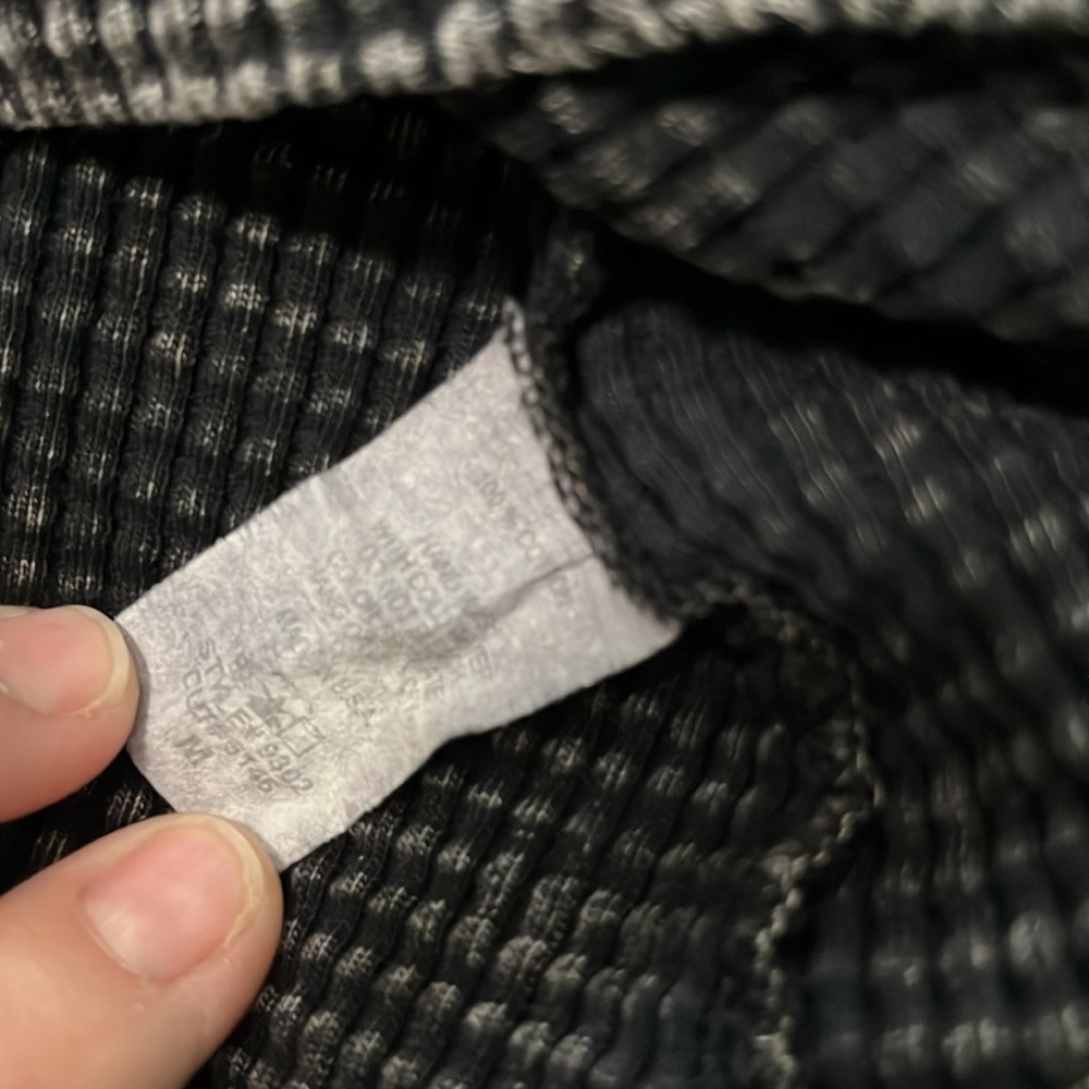 Long Sleeve Mineral Wash Waffle Cotton Top from Vintage Havana - Picture 8 of 10